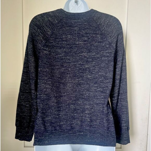 Vince Women’s Wool Linen Blend Navy Blue Crewneck Cozy Sweater size Small - Picture 10 of 11